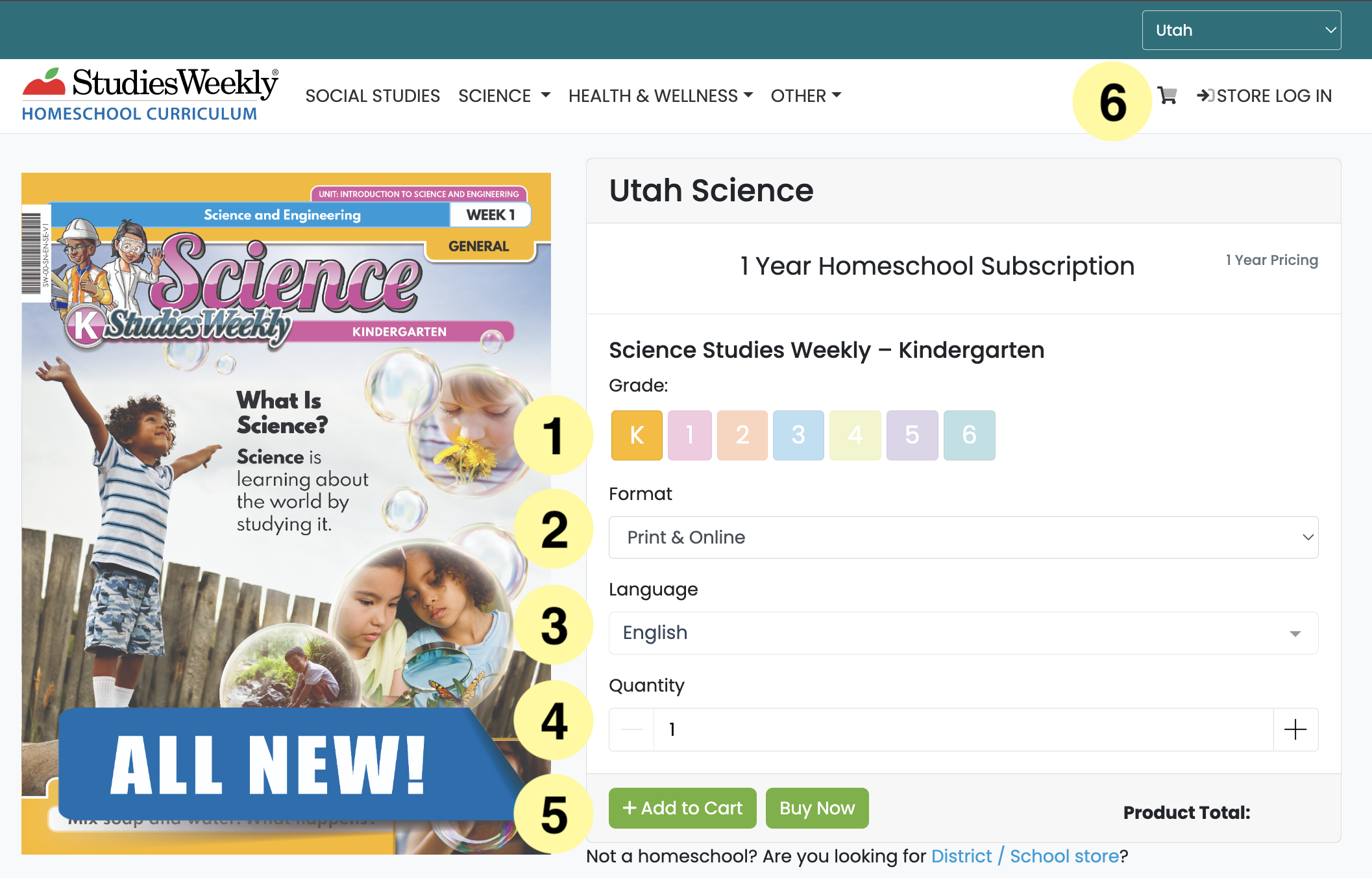Ordering Homeschool from Studies Weekly